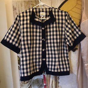 Vintage 1980’s Gingham Blouse